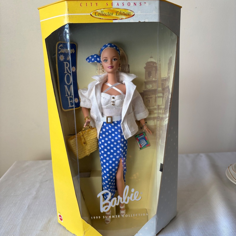 Mattel Summer in Rome Barbie 1999 City Seasons Collector Edition 19431 NIB